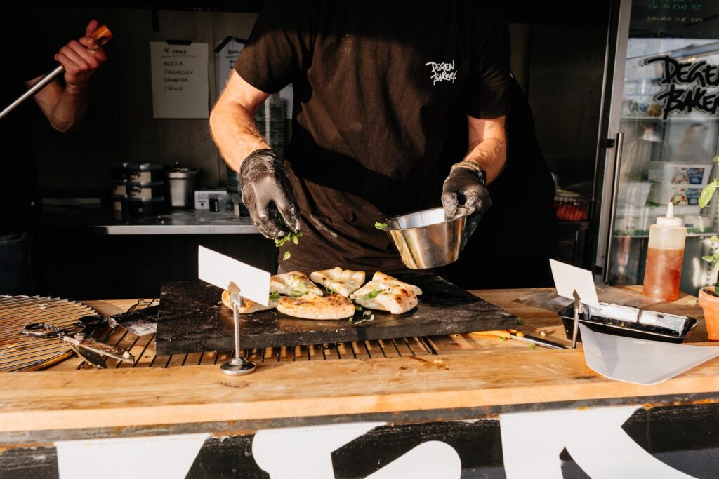 Bild på catering från vår Foodtruck med Napolitansk Pizza
